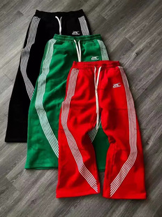 AliExpress Европа трансграничная осень и зима новые уличные хип-хоп полосатые брюки для мужчин и женщин