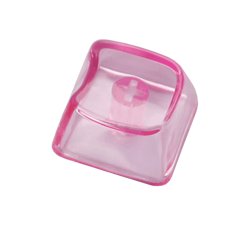 PC material high transparent cat head MX cross chrysanthemum diy personality mechanical keyboard multi-color transparent transparent key cap