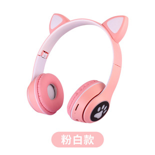 Трансграничная MZ-023 гарнитура с кошачьими ушками Bluetooth-гарнитура беспроводная Спортивная Складная светящаяся игровая Bluetooth-гарнитура