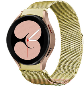 Для Samsung Часы GalaxyWatch4 новый изогнутый конец металлический ремешок из нержавеющей стали Милан Ницца