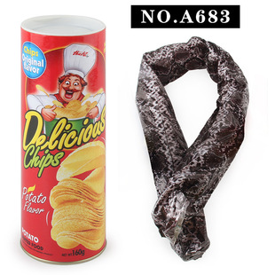 Potato chips bouncing snake April Fool's Day gift spoof startled potato chips snake toy funny gift toy simulation snake