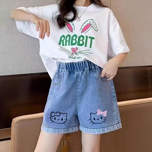 Factory wholesale children's denim shorts big children's baby pants wholesale real pocket girls shorts a generation of hair