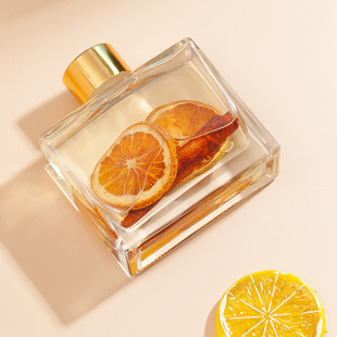 100ml Flat Square Bottle Immortal Dried Flowers Aromatherapy Ornaments Lasting Light Fragrance Seat Fragrance Non-fire Aromatherapy