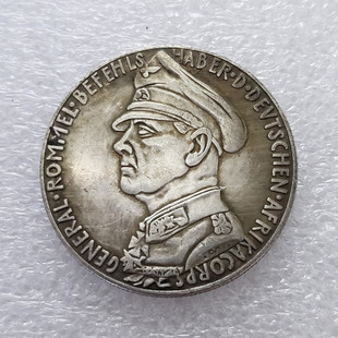 Antique Crafts 5 German Silver Plated Coins Foreign Silver Dollar Commemorative Coins