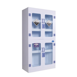 Pp Acid and Alkali Cabinet Laboratory Chemical Cabinet Hazardous Chemicals Cabinet Anti-Corrosion Strong Acid and Alkali Double Lock Reagent Storage Cabinet