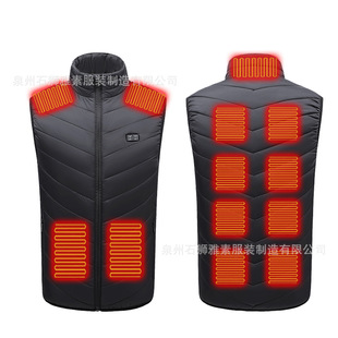 New cross-border 13 electric heating vest 2024 manufacturers wholesale heating clothing heating vest men and women