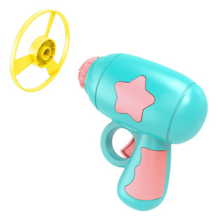 Factory Customized Girl Bamboo Dragonfly Pistol Luminous Ejection Frisbee Kidsren Boy Toy Airplane Rotating Top