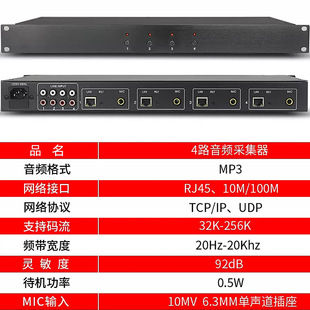 Digital broadcasting IP Network Audio Switcher campus LAN Broadcasting System equipment Network Audio collector