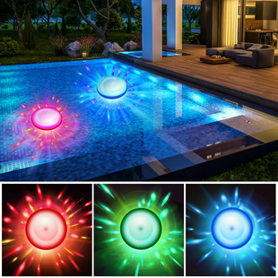 Новый умный трансграничный креативный водный плавающий свет RGB красочный плавательный бассейн свет IP67 водонепроницаемый ночной свет в бассейне