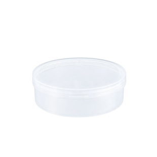 Factory wholesale puff storage box moisture-proof dustproof beauty makeup portable storage plastic transparent pp8cm round box