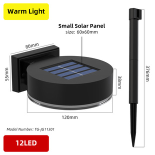 Solar Outdoor Wall Light Home Lighting Street Light Balcony Atmosphere Wash Wall Spotlight Garden Layout Courtyard Wall Light