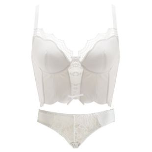 No Steel Rings Ultra-thin Underwear Women's Big Chest Small Slim Look Sexy Lace Breast suit Bra