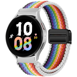 Применимо для Samsung watch7 ремешок нейлоновая плетеная магнитная притяжка Huawei GT5 часы ремешок 18 мм 20 мм 22 мм