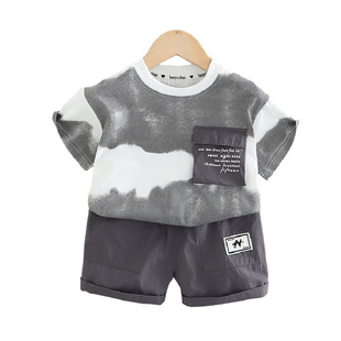 On Behalf of 2025 Summer Kidsren's Clothing New Boys' Cute Trendy Kidsren's Sports Short-Sleeved T-Shirts Export Kidsren's Clothing Kids