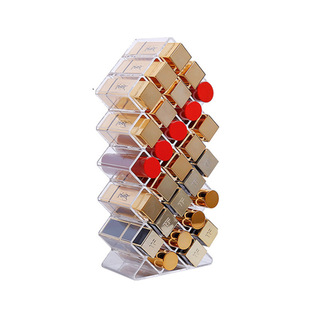 28 Style Creative Lipstick Rack Dressing Table Desktop Finishing Lip Balm Storage Vertical Lipstick Display Rack Storage Shelf