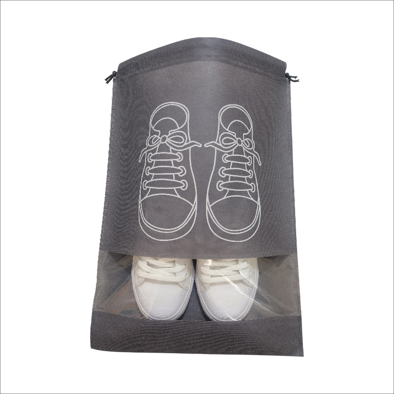 Spot Non-woven Shoe Bag Storage Bag Shoes Storage Drawstring Shoes Storage Bag Dust Bag Zipper Shoe Bag