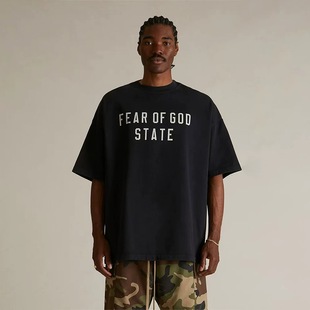 FOG High Street ESSENTIALS New Arrival Letter Print Men's and Women's Loose Short-sleeved T-shirt Casual Shorts suit