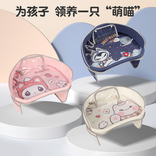 Cat Pull Car Safety Seat Children's Small Dining Table Storage Small Table Car Rear Tray Baby Car Dining Plate