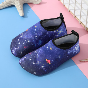 Beach socks children's men's and women's non-slip soft bottom spring and summer diving snorkeling upstream bare feet solid color skin-sticking swimming shoes cut-proof