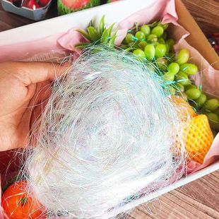 Magic Lafite Strawed Paper Silk Gift Box Decoration Flash Shredded Paper Fruit Gift Box Cartoon Filling
