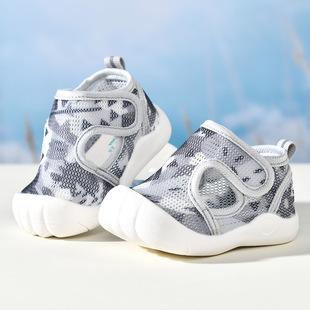 Toddler Shoes Sandals Men's Summer Toddler Shoes 1-3 Years Old Infant Non-Slip Soft Sole Mesh Shoes Female Baby Shoes