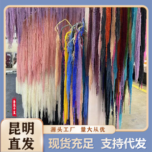 Eternal Flower Hanging Rice Real Flower Amazon Cross-border Dried Flower Foreign Trade Furniture Decoration Wedding Landscape Yunnan Factory Straight Hair