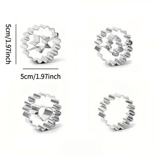 Manufacturer Cross-Border Christmas Cookie Mold, Stainless Steel Cookie Mold Linzer