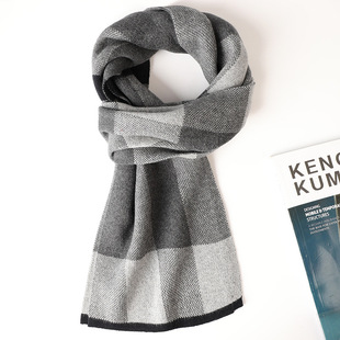 Women's cashmere scarf high-grade fashionable all-match lengthened plaid scarf autumn and winter New shawl warm scarf