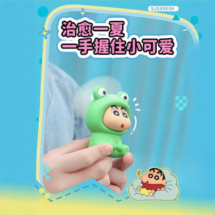 new crayon small new white mini fan usb charging children students fun ornaments small fan toy
