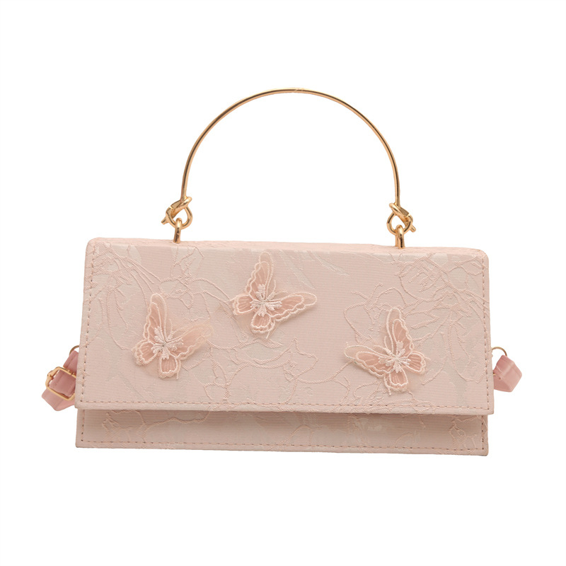 2026 New Style Stylish Sweet Girlish Fashionable Niche Design Spring Simple Chic Small Square Shoulder Bag