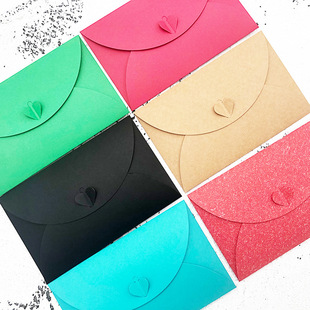 Love buckle envelope letter paper set antique love letter Kraft paper envelope Korea creative letterhead love envelope wholesale