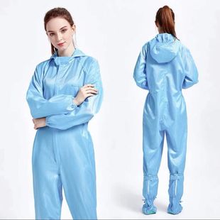 Factory direct anti-static overalls conjoined hooded electronics factory food workshop clean split suit dust-free clothing