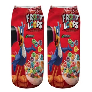Cross-border Europe and the United States Amazon potato chips 3D digital printing socks puffed food snacks in the tube thermal transfer stockings