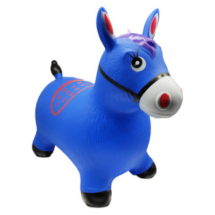 Factory wholesale explosion-proof pvc thickened increase painted music jumping horse kindergarten baby Mount wholesale