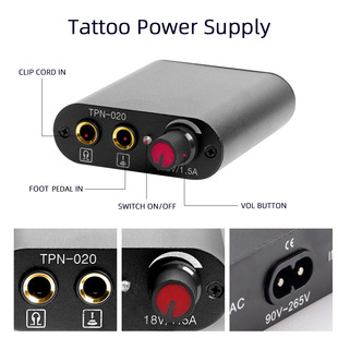 Self-taught tattoo tool 7 bottles of pigment mini power diamond pen tattoo integrated needle tattoo pen suit cross-border
