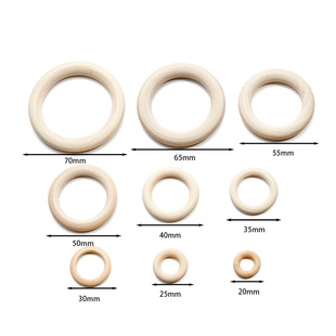 Factory direct in stock wooden ring original wood color handbag hanging ring decorative hanging ring handmade diy bracelet wholesale