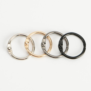 Factory direct binding ins color loose-leaf ring buckle ring metal book ring hand account card ring loose-leaf book opening ring