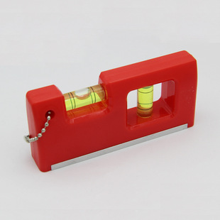 Small mini portable level gauge hanging button level gauge horizontal bubble magnetic balance ruler horizontal bead