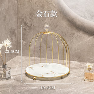 Desktop Makeup Storage Box Lipstick Perfume Storage Rack Bird's Nest Perfume Finishing Rack Bird Cage Multi-Layer Ins Style Dormitory
