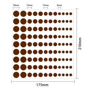 Product ID Size Dot Sticker Handwritten Color Label Sticker Coated Paper Sticker Document Label Sealing Sticker