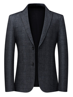 New Suit Jacket Men's Business Casual Small Suit Single Western Top Single Piece Spring and Autumn Middle-aged Dad Suit