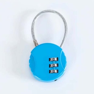 Factory Direct Sales Password Lock Wire Rope Padlock Biscuit Lock Small Padlock Student Home Gym Office Universal