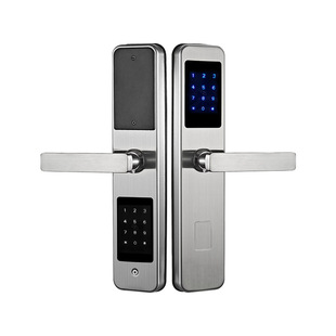 Double-sided password fingerprint lock stainless steel security door door door home office password lock smart lock factory