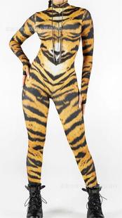 New cross-border cool style tights series cosplay play suit women's tight long-sleeved jumpsuit