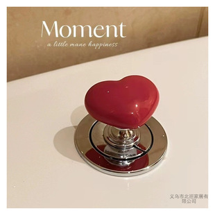 Color Love toilet press universal heart-shaped water tank button accessories extension rod manicure toilet flush artifact
