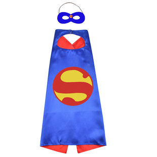 Spot Supply Superhero Children's Cape Halloween Captain America Superman Spider Iron Man Adult Set