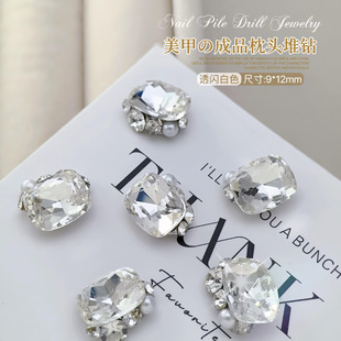 Nail art drill pile drill nail art jewelry burst flash pillow fat sugar shaped pile drill nail drill jewelry wholesale