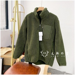 Free shipping! U ~ Produced! Nice and Warm Couple's Lambswool Windproof Collar Lambswool Jacket