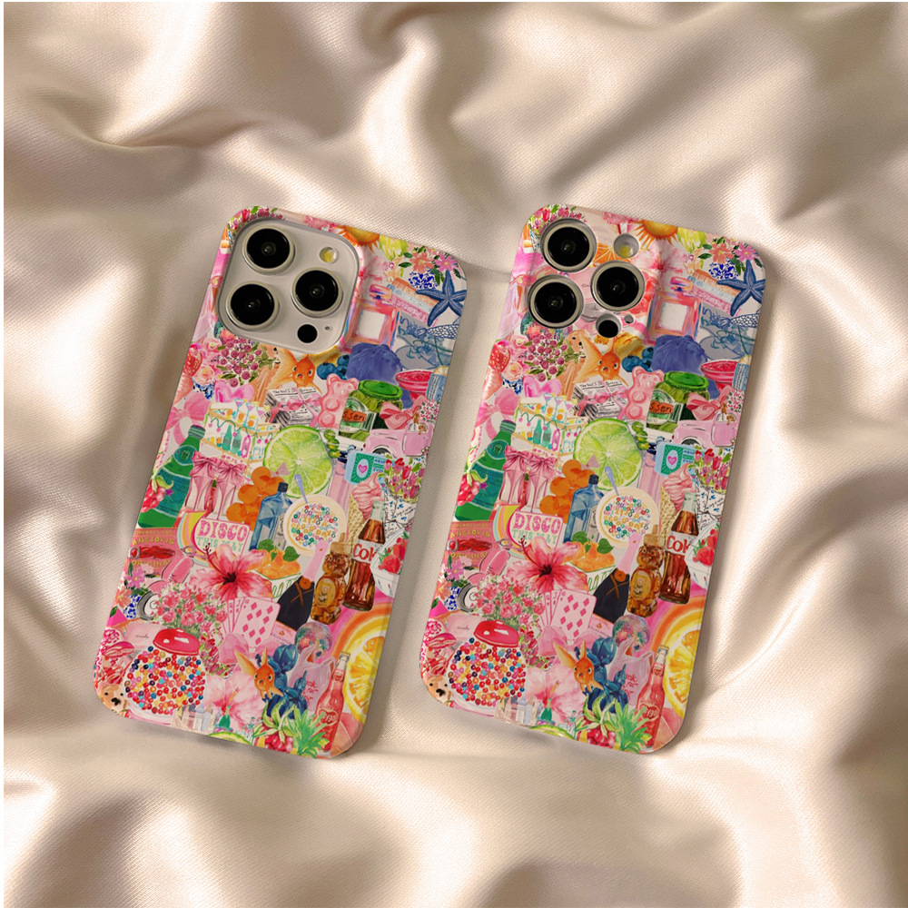 Cross-border POD Hot Selling Fine-Pore and Large-Pore Film 2-in-1 Full Coverage Dopamine Phone Case for Apple 17 Pro