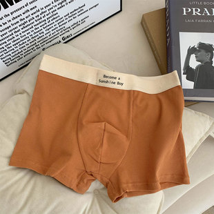 Men's underwear cotton 5A antibacterial cotton crotch waist seamless loose breathable underwear boys boxer boxer boxer pants men